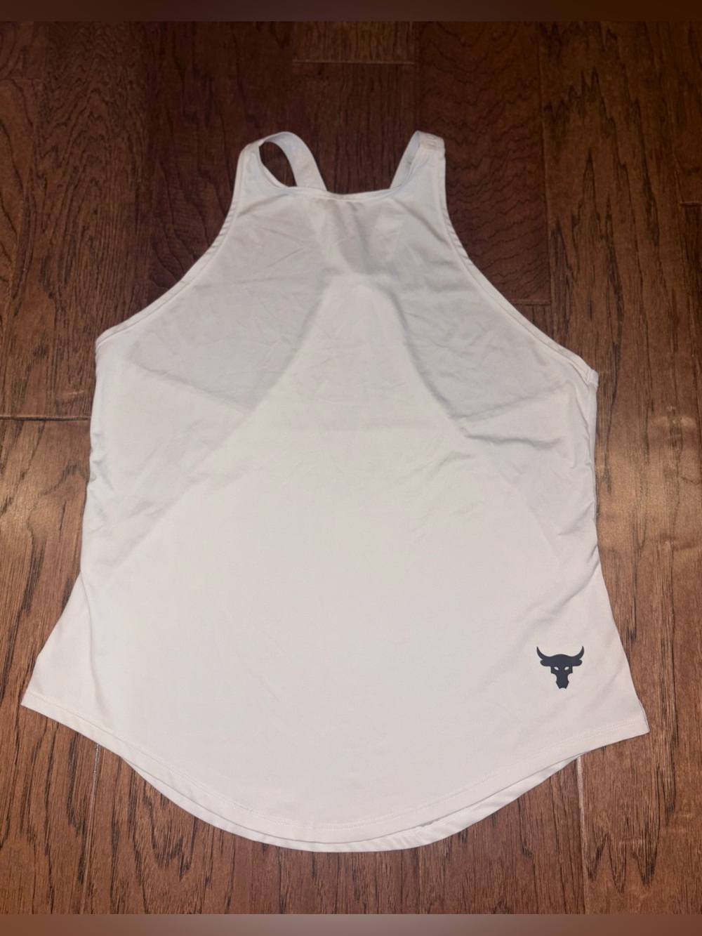 Under Armour Womens Project Rock Tank Top Gym‎ Training CrossFit White Med